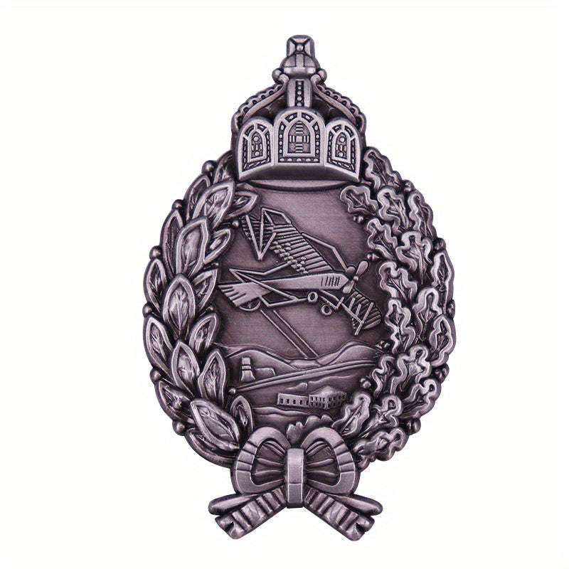 Vintage Imperial German Pilot’s Badge Brooch - WWI Prussian Aviator Collectible Pin