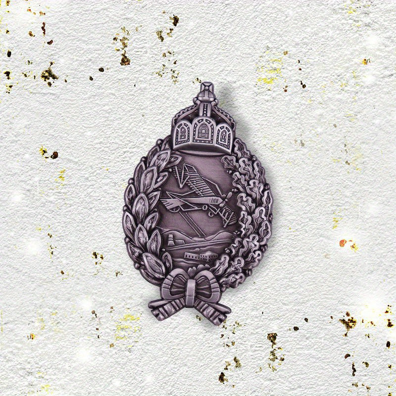 Vintage Imperial German Pilot’s Badge Brooch - WWI Prussian Aviator Collectible Pin