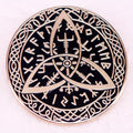 Vintage Viking Triquetra Rune Brooch - Norse Vegvísir Celtic Knotwork Collectible Pin