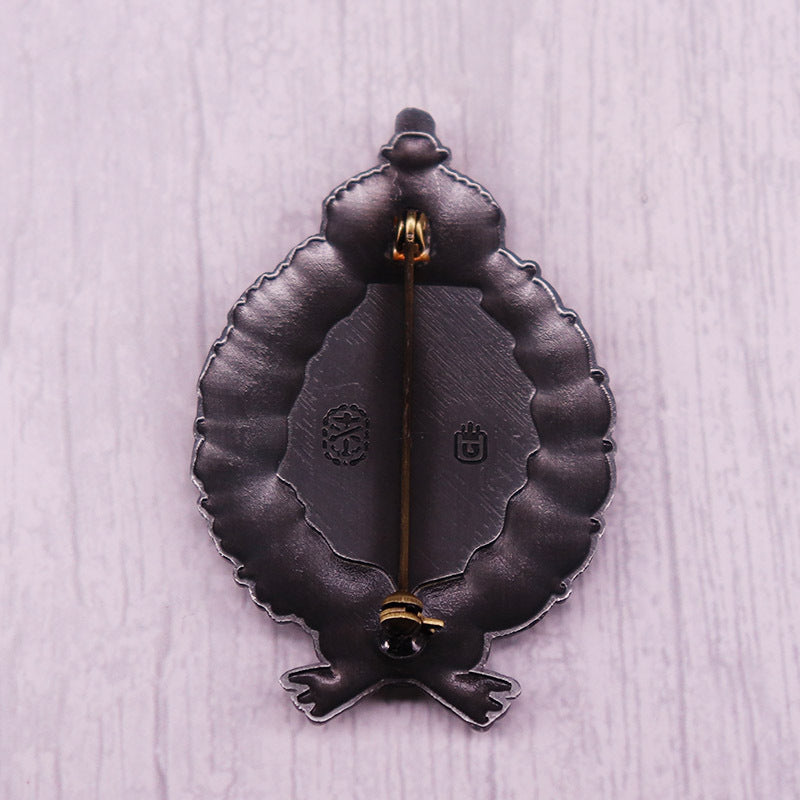 Vintage Imperial German Pilot’s Badge Brooch - WWI Prussian Aviator Collectible Pin