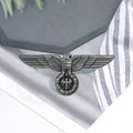 Antique Silver German Eagle Brooch - Reichsadler Heritage Military Pin