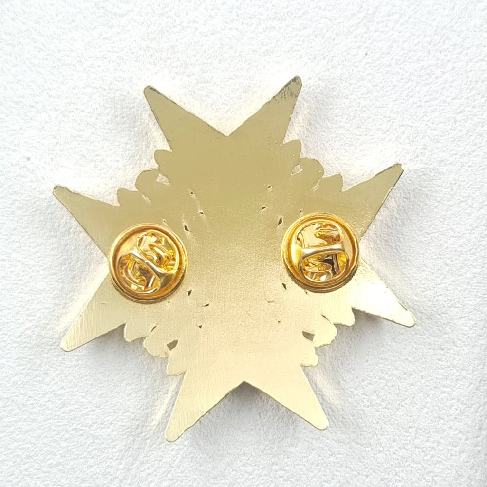 Gold & Blue Pour le Mérite Brooch - Prussian Military Order of Merit Replica Pin