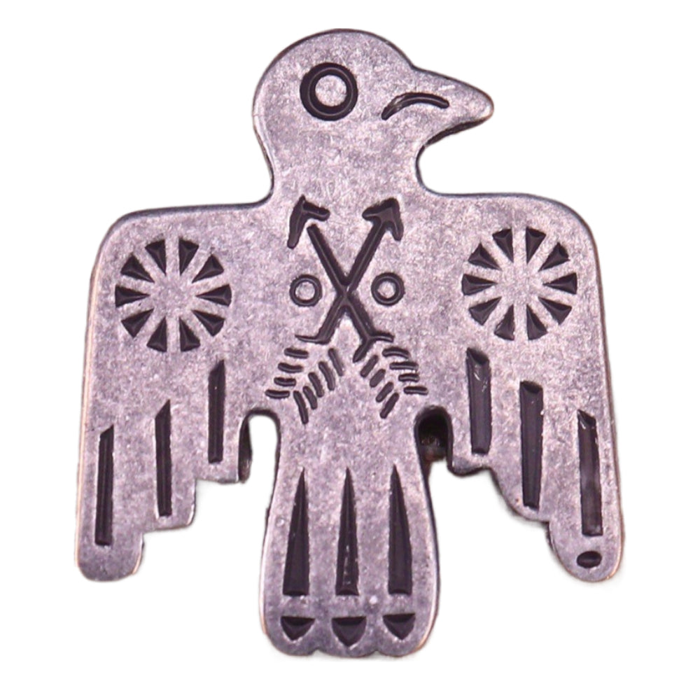 Vintage Navajo Thunderbird Brooch - Native American Tribal Symbol Collectible Pin